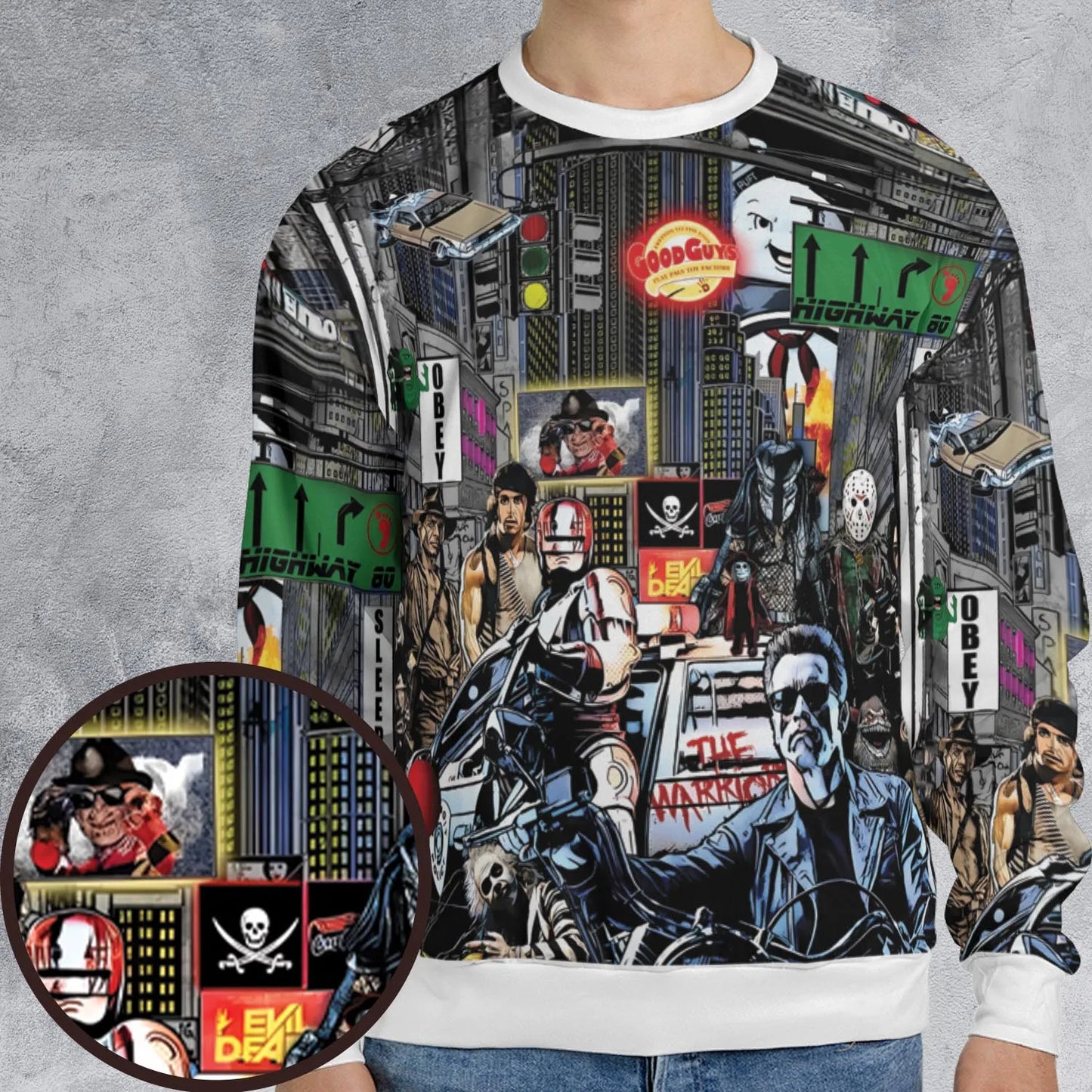 All-over Print Sweatshirt - WU5EHKA5