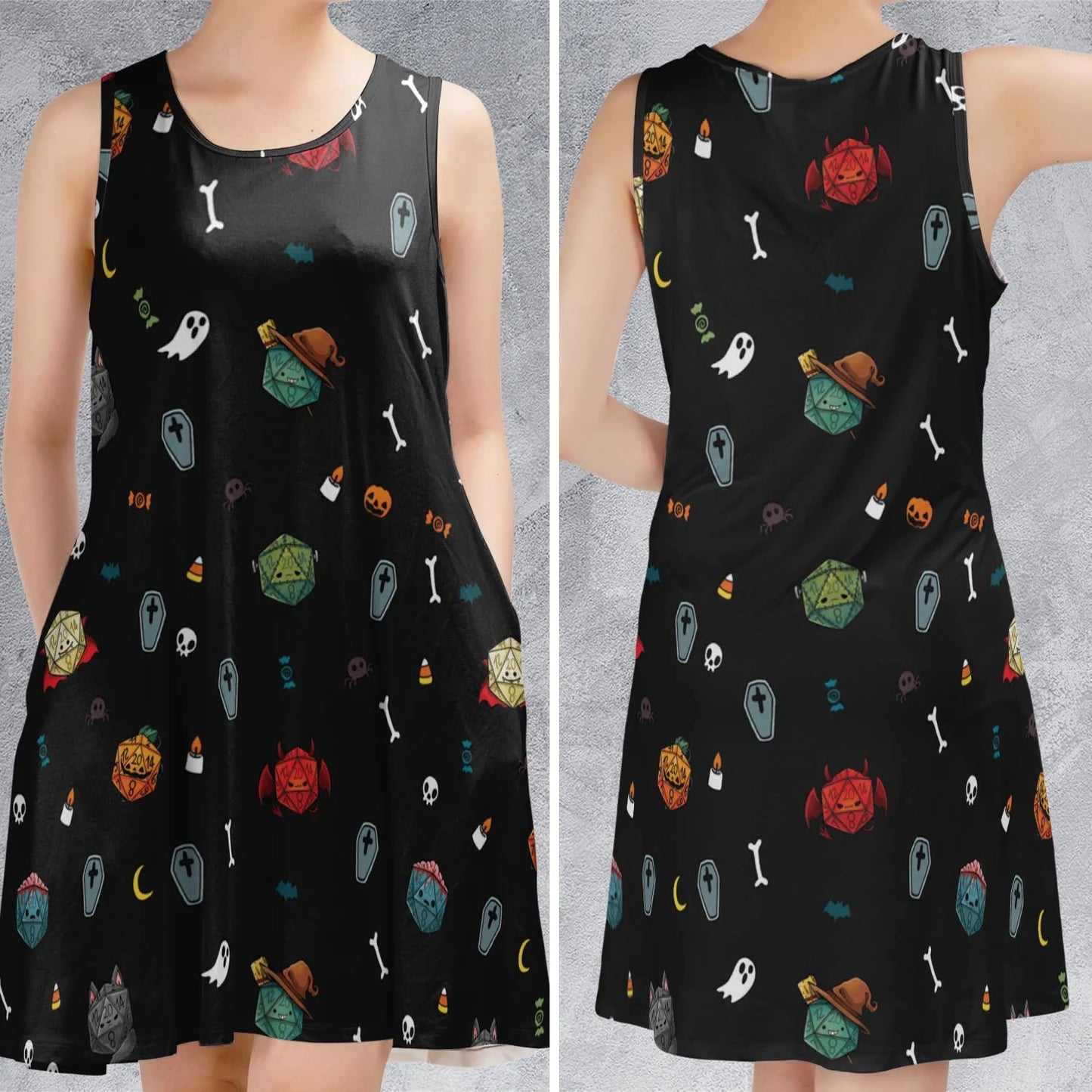 Sleeveless Dress - DQZYLGKN