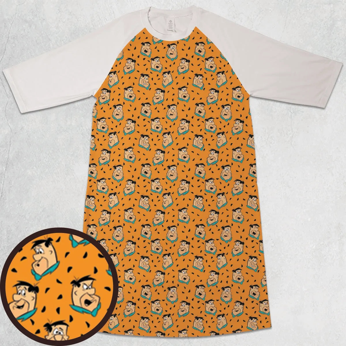 3/4 Sleeve Raglan Dress - HT2F4B7D