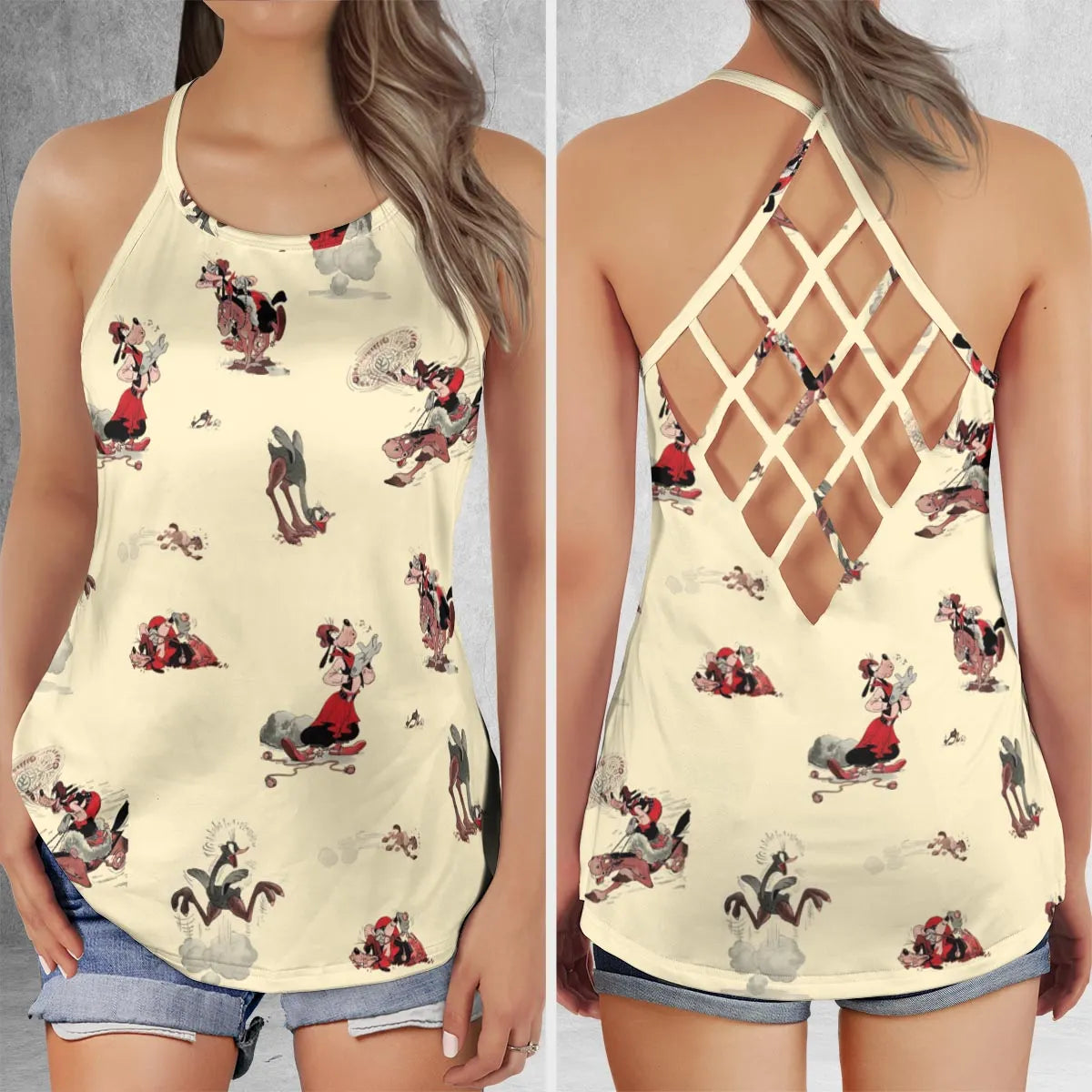 Criss Cross Tank Top - T4JLS9H4