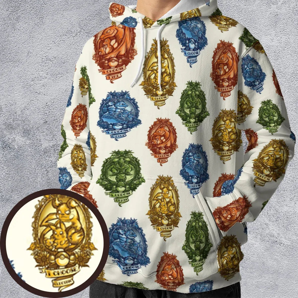All-over Print Hoodie - 2TUZZCWY
