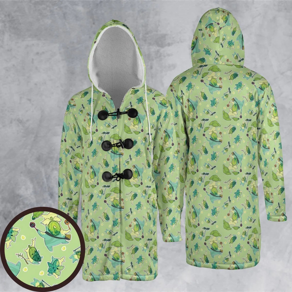 Hooded Cloak Coat - AHJK3ZP4