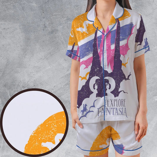 Satin Short-Sleeve Pajamas Set - WG7QKJPP