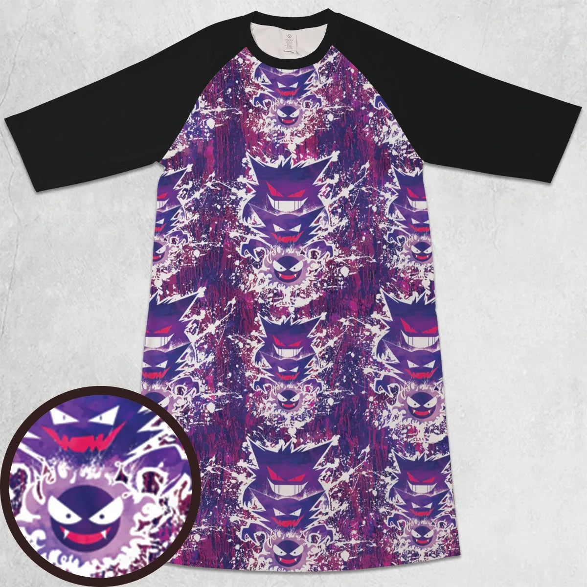 3/4 Sleeve Raglan Dress - QJRFE3AY
