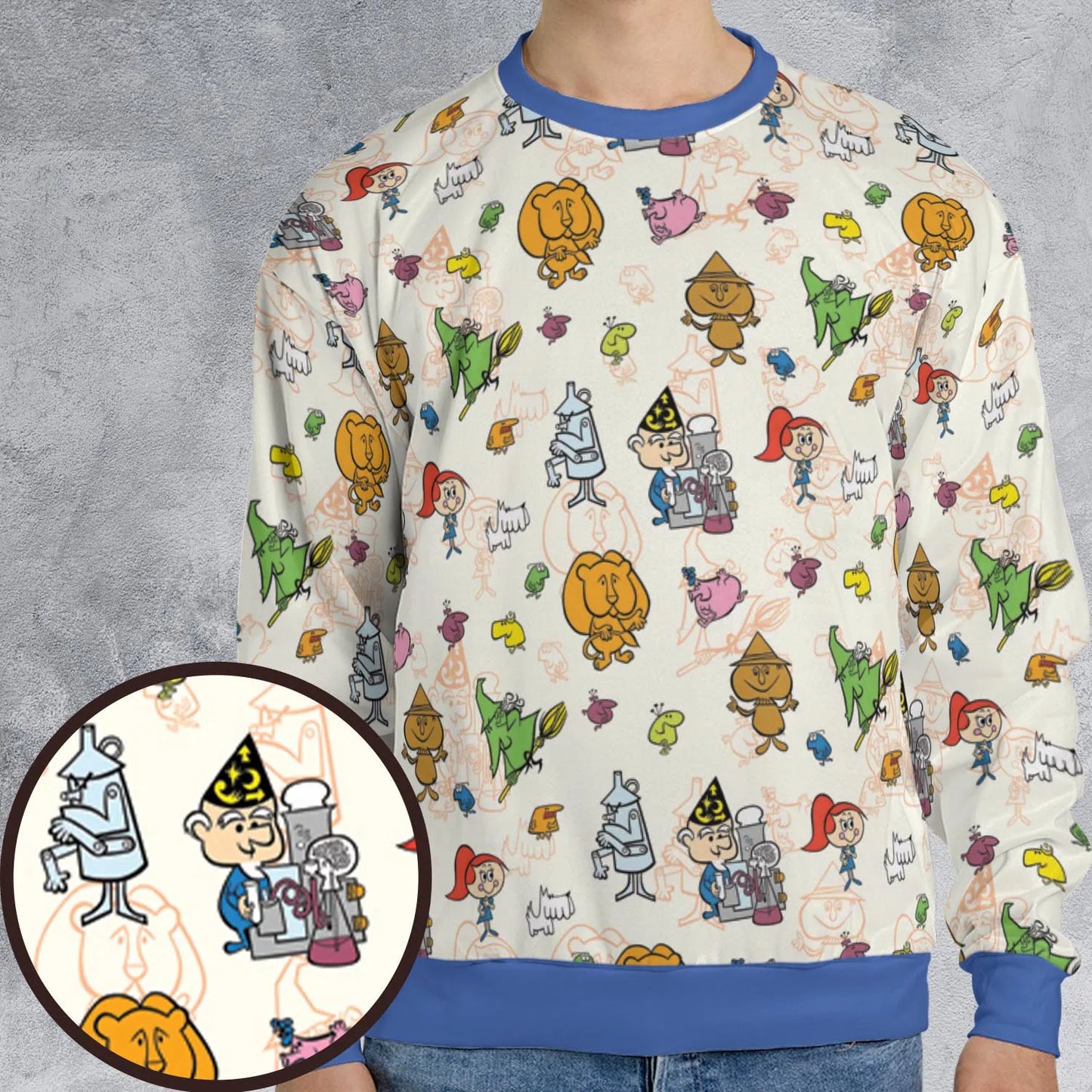 All-over Print Sweatshirt - QZPBNWX9