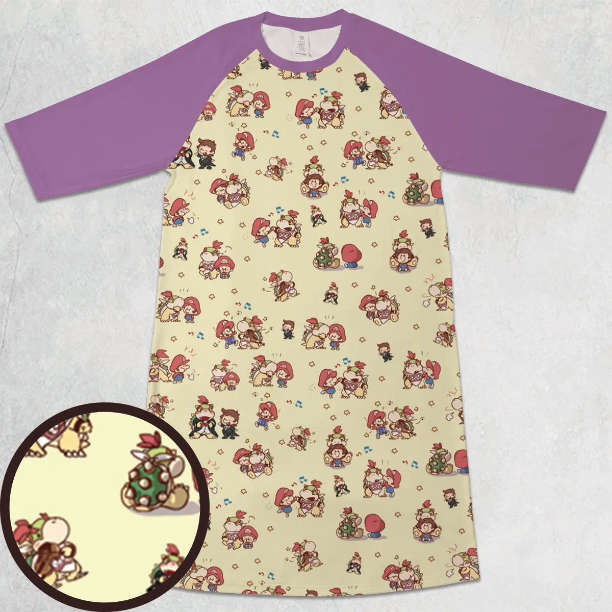 3/4 Sleeve Raglan Dress - KSFAXAHE