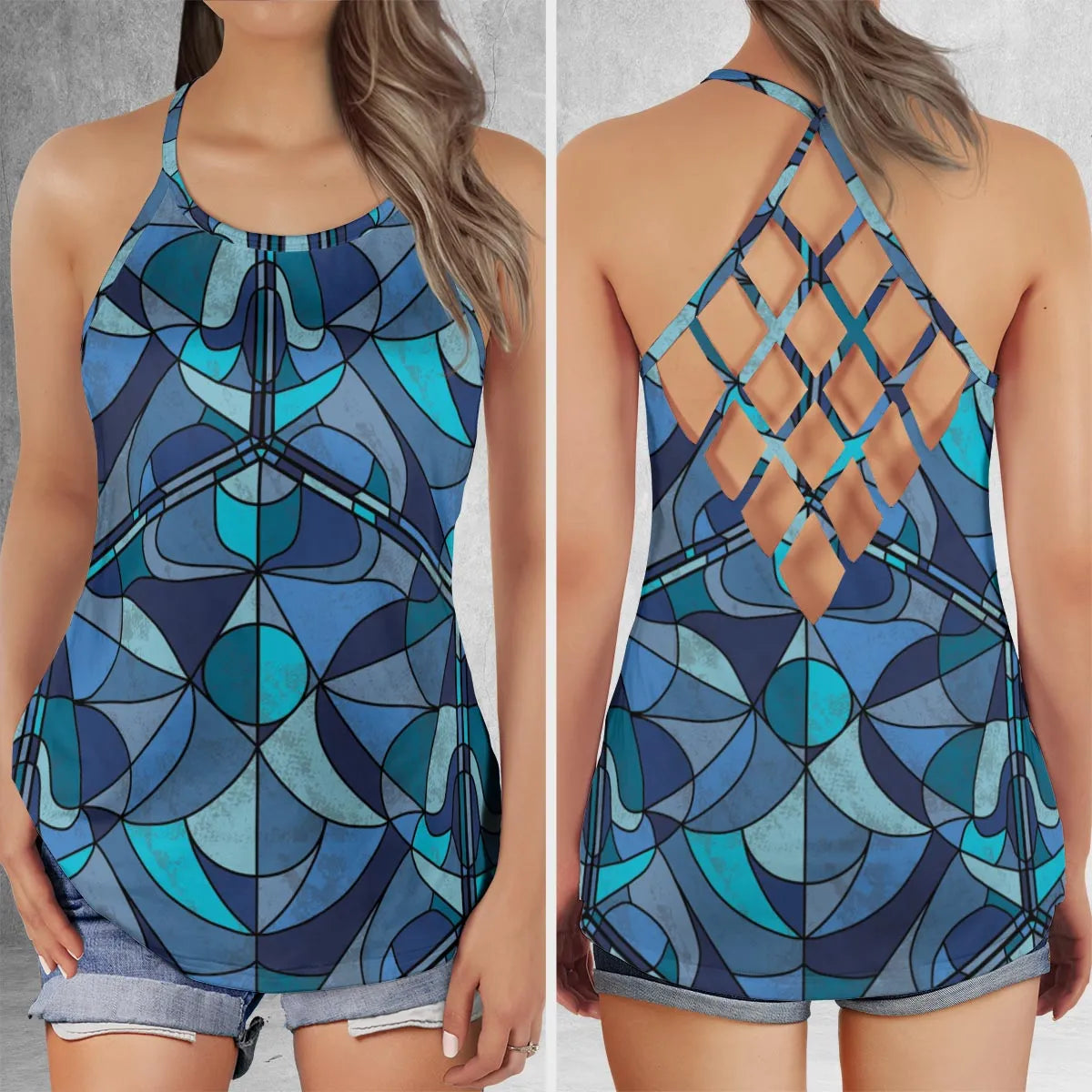 Criss Cross Tank Top - ZXB5DBD9