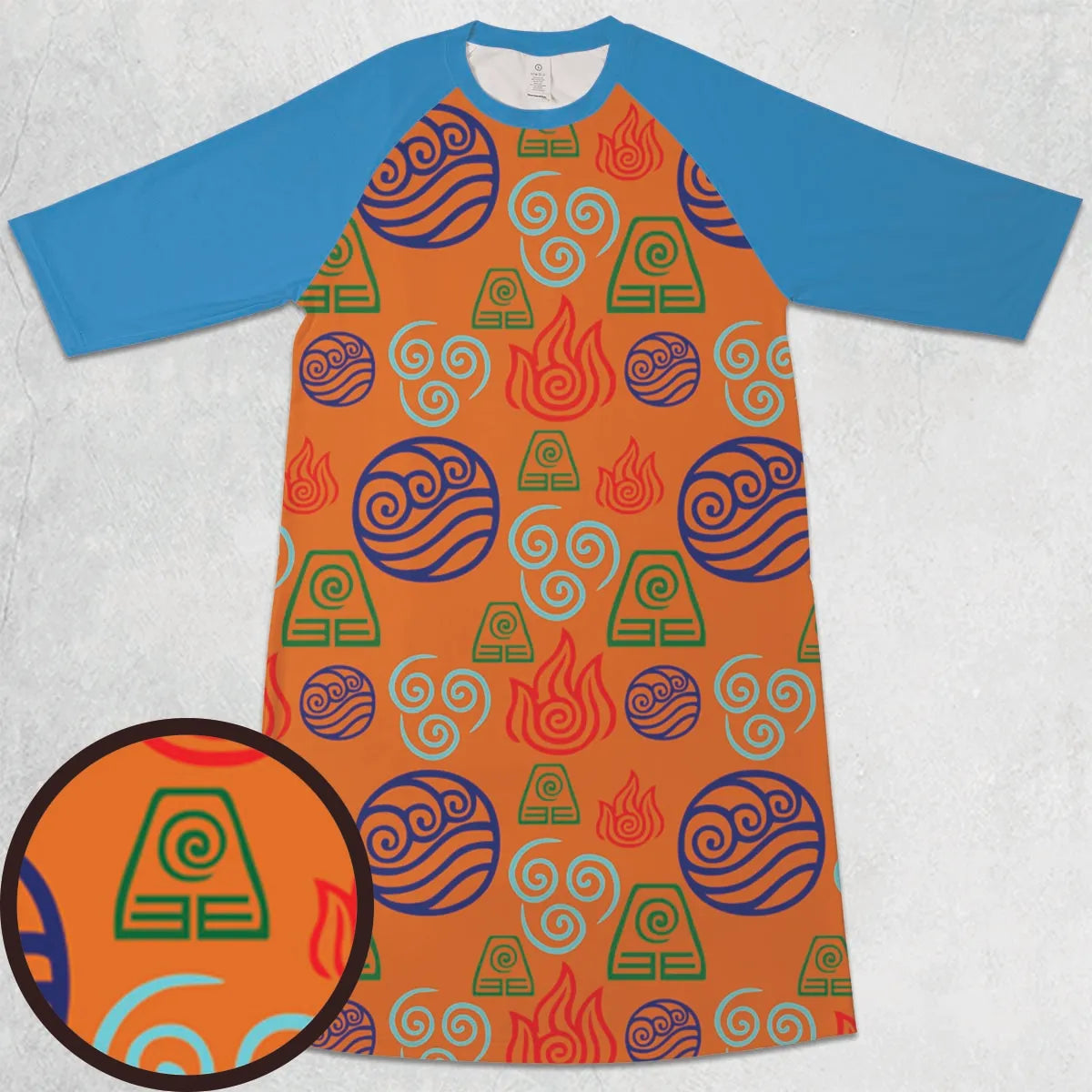 3/4 Sleeve Raglan Dress - FX8VR2Q2