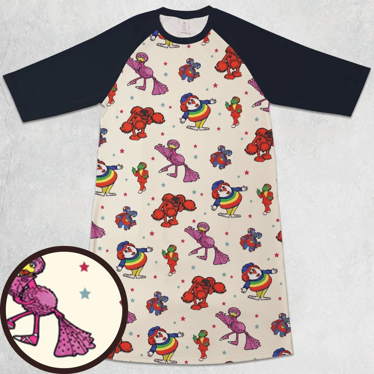 3/4 Sleeve Raglan Dress - 6SBWLJRU