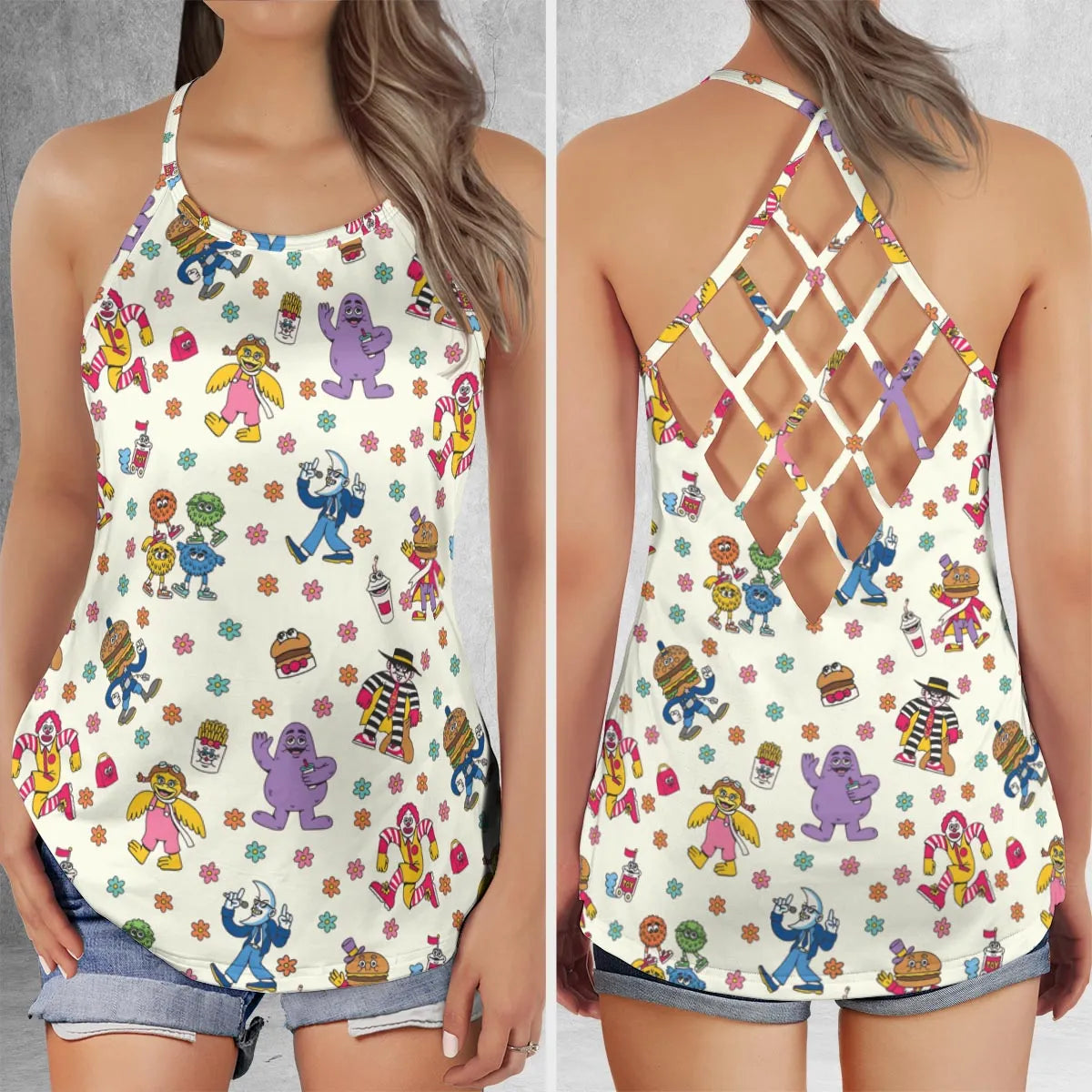 Criss Cross Tank Top - 4PNKM4CE