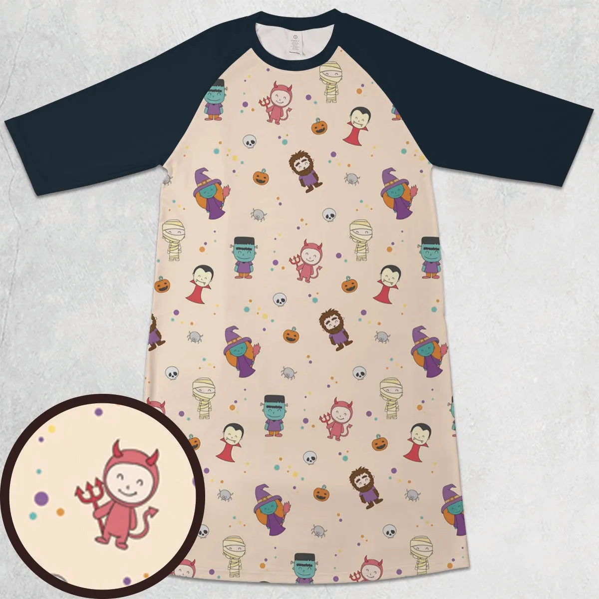 3/4 Sleeve Raglan Dress - 5DN14MR8