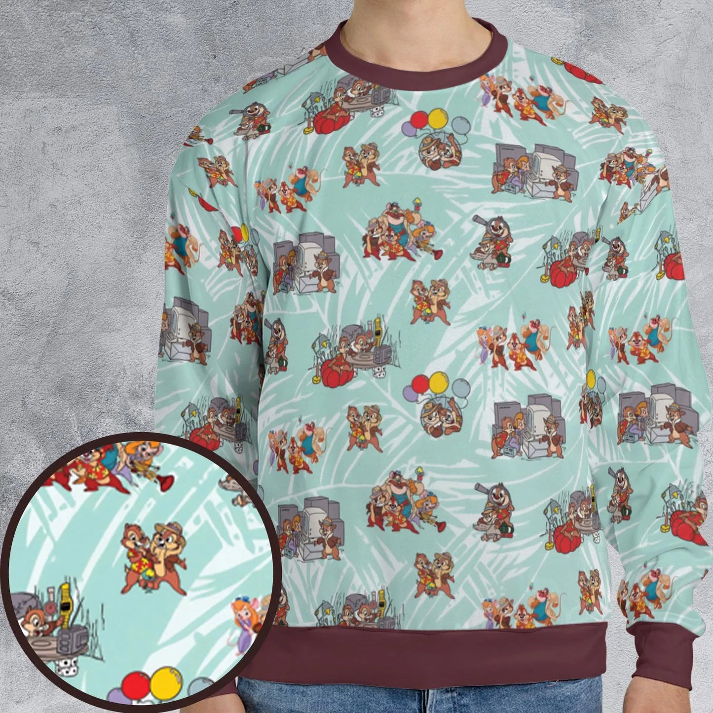 All-over Print Sweatshirt - 38Y98YRQ