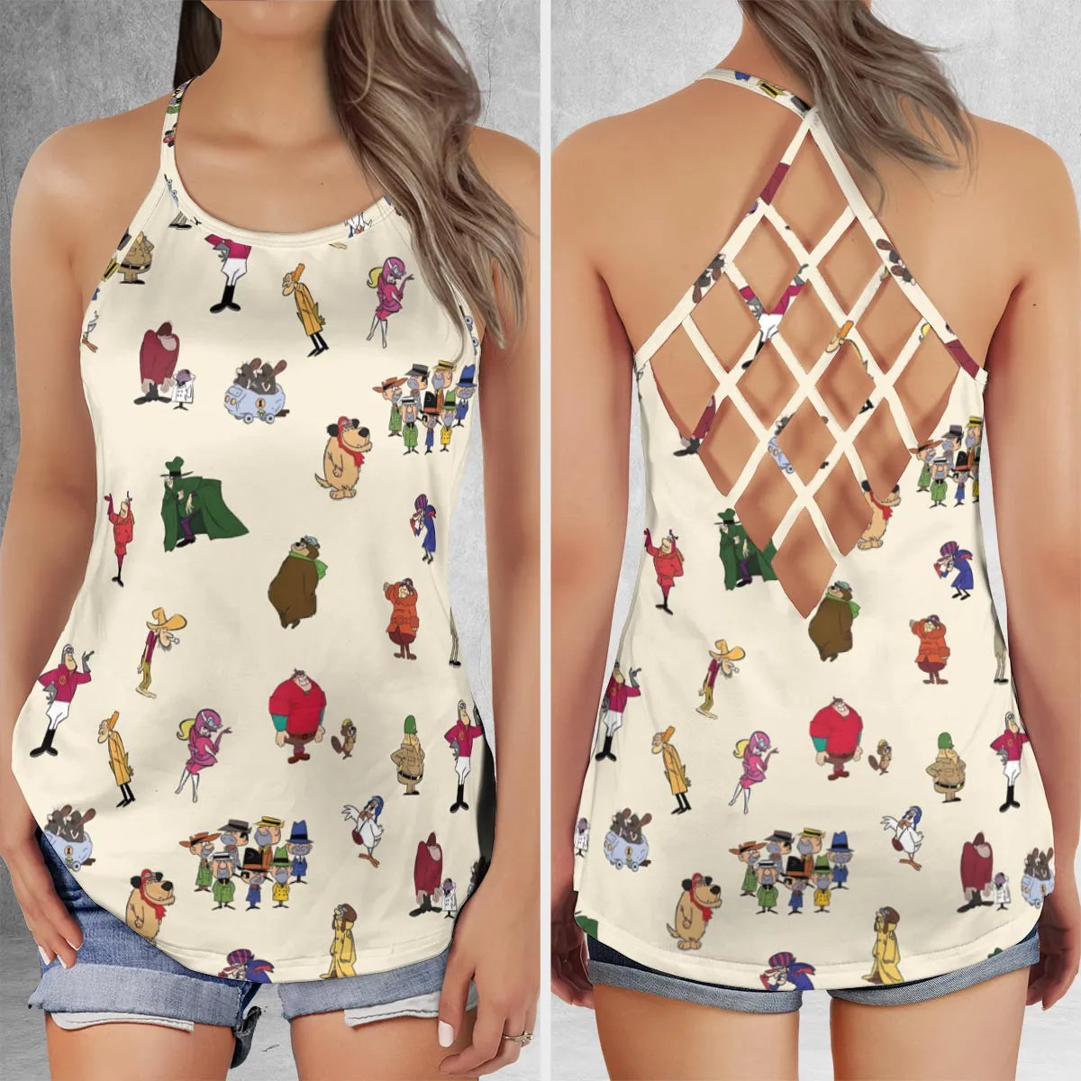 Criss Cross Tank Top - BEWRVXFU