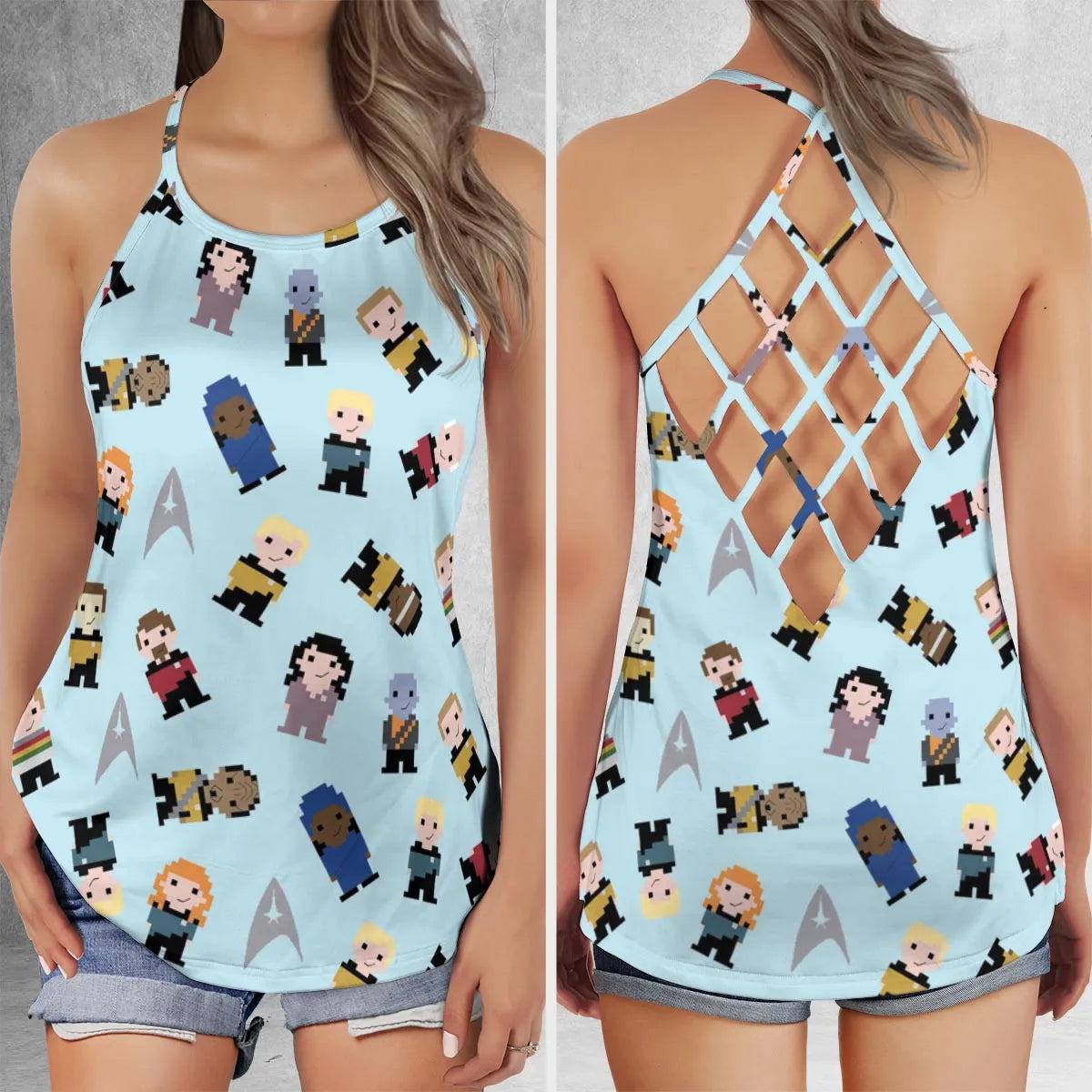 Criss Cross Tank Top - 52FZFQWC