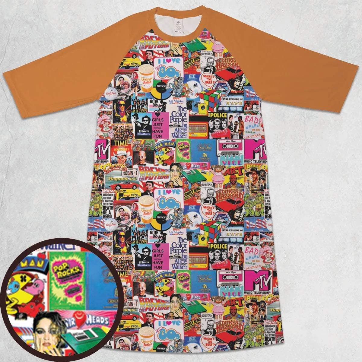 3/4 Sleeve Raglan Dress - GK4WXU7Z