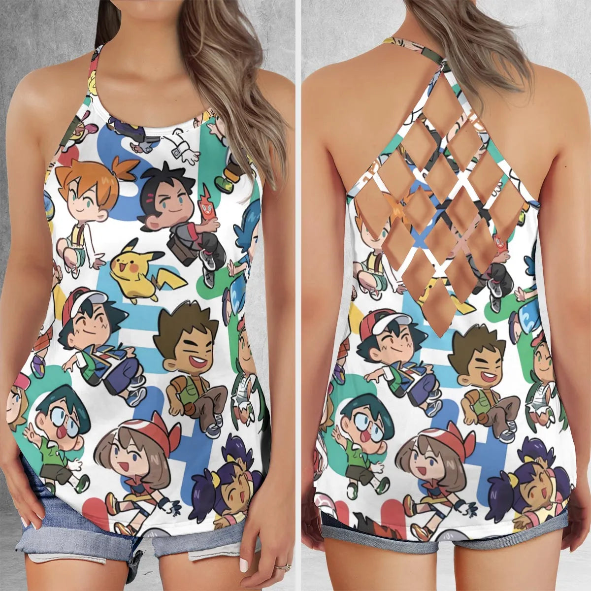 Criss Cross Tank Top - 3STQGXVA