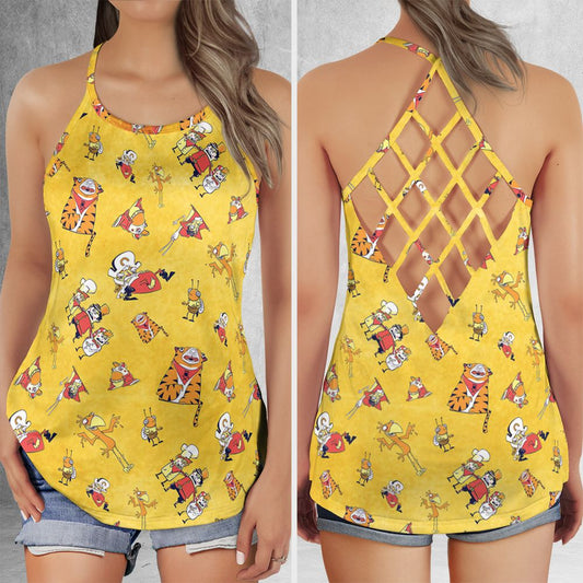 Criss Cross Tank Top - S91BE88Y -  - 1