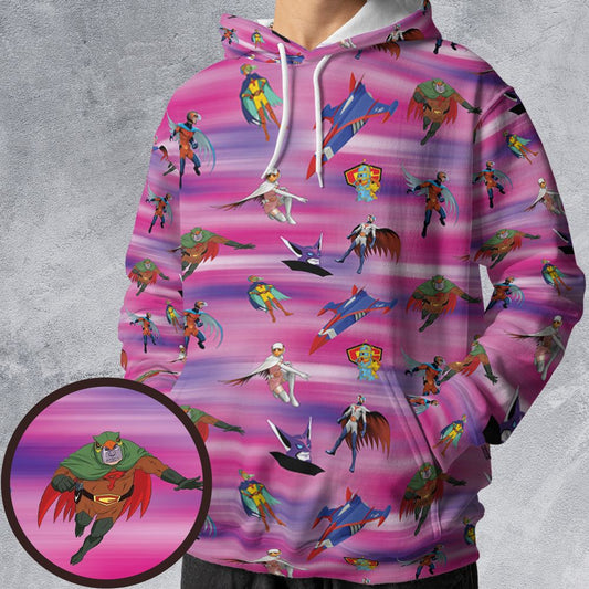 All-over Print Hoodie - 87W8A7R1 -  - 1