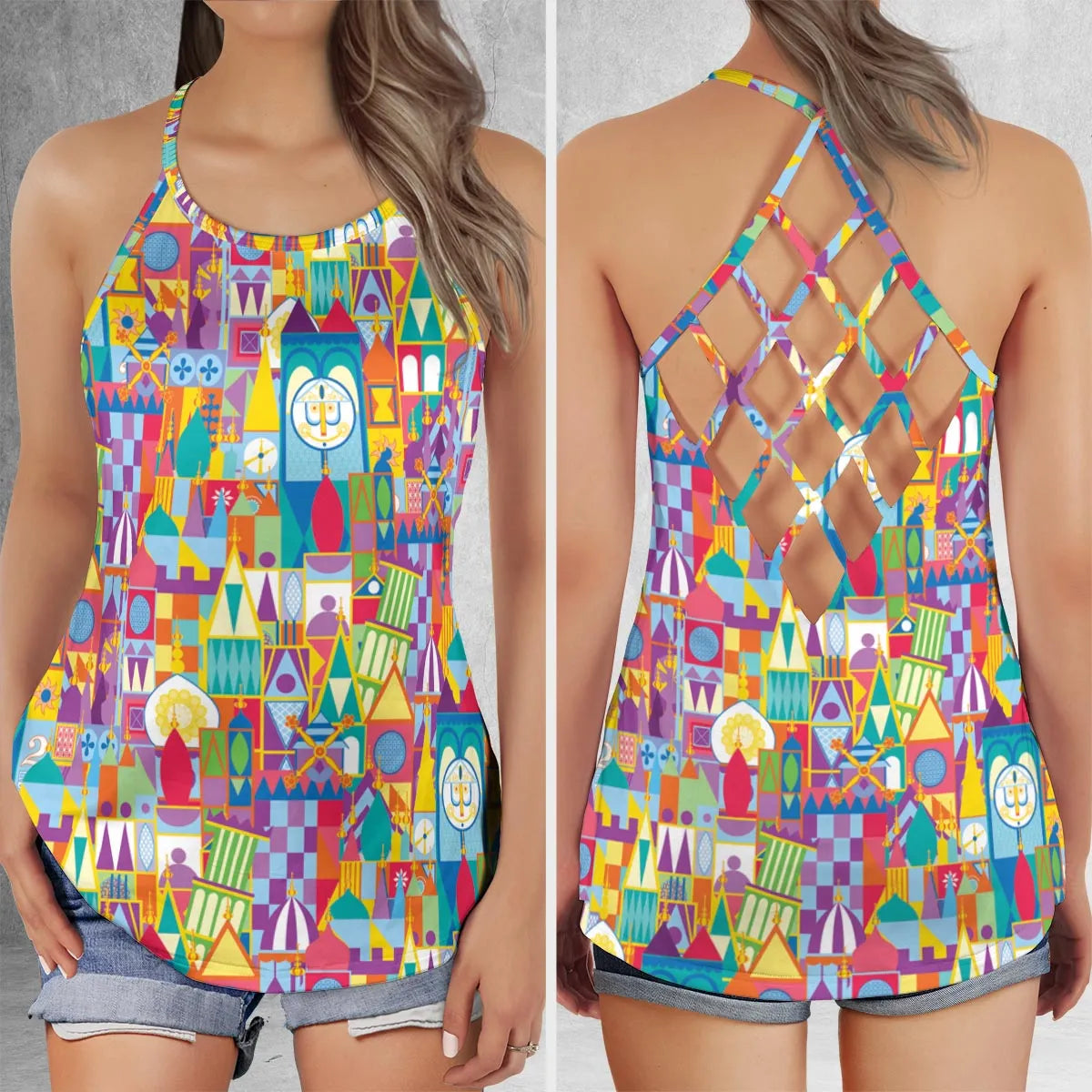 Criss Cross Tank Top - 61WYDMNB