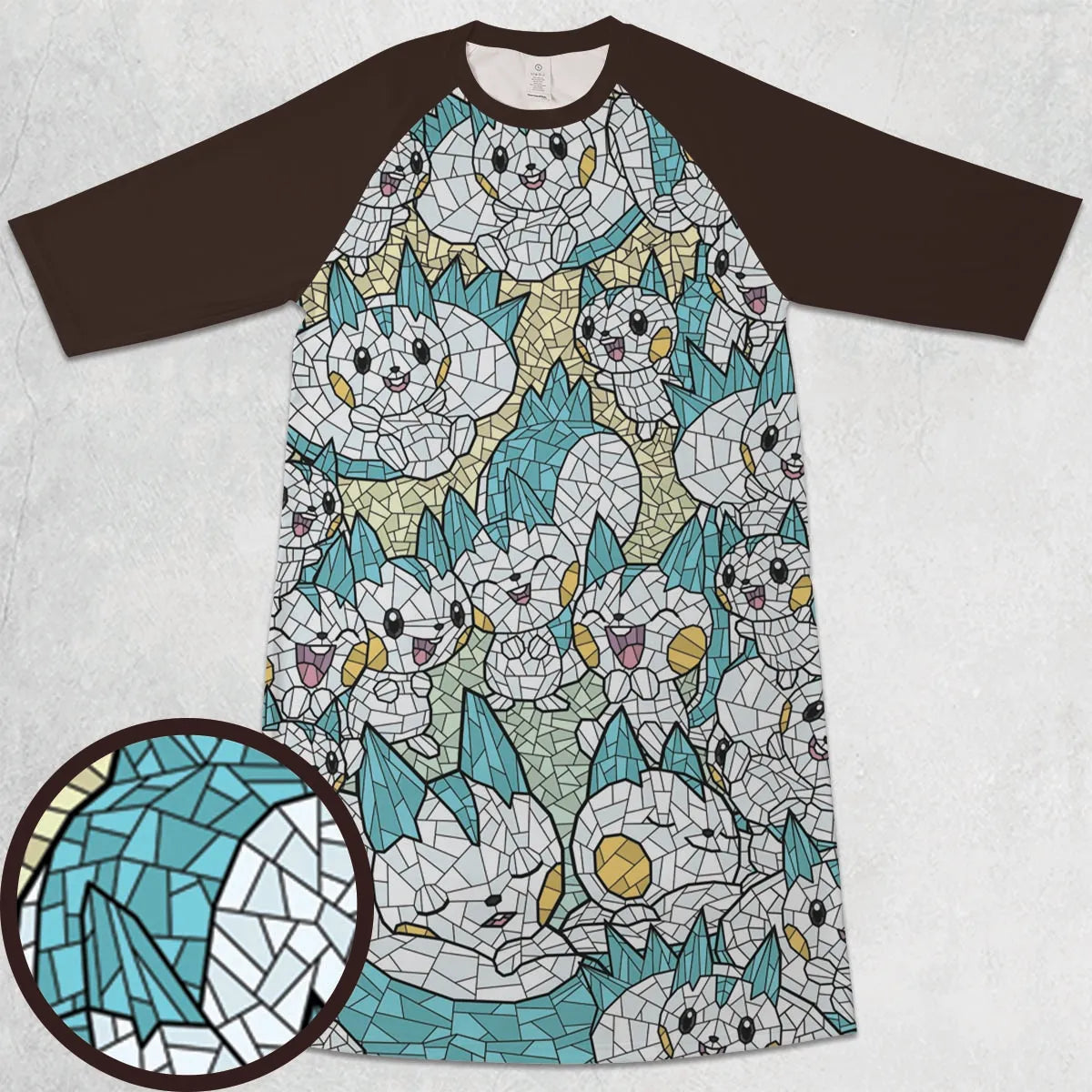 3/4 Sleeve Raglan Dress - EL1UX4U8