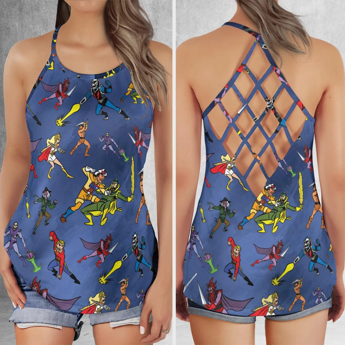Criss Cross Tank Top - 7WSAXA9W