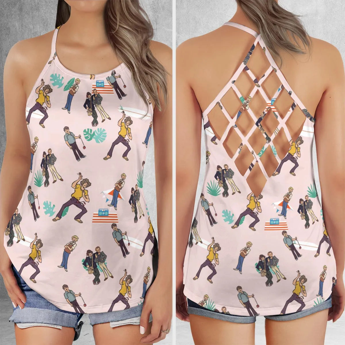 Criss Cross Tank Top - J4ES391X