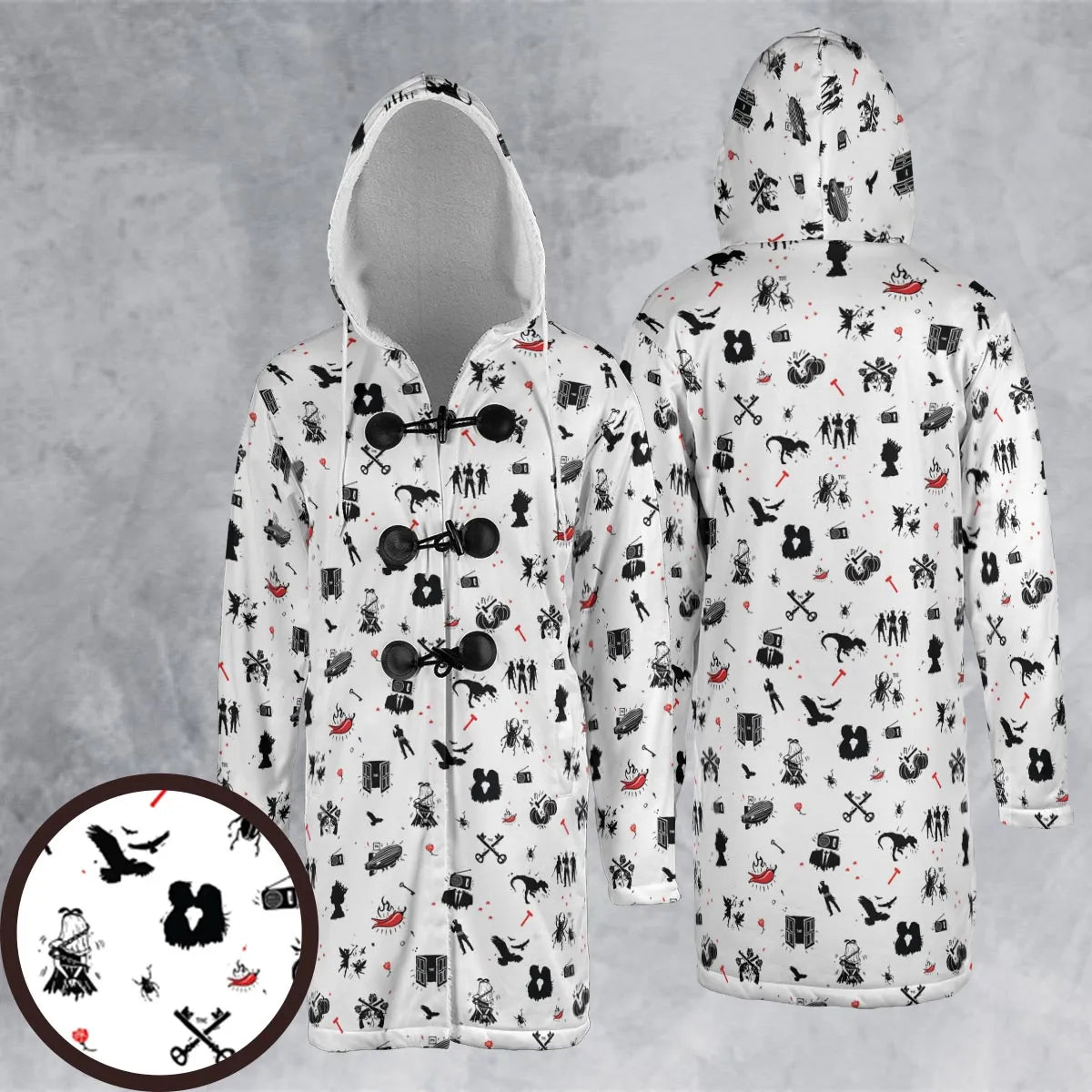 Hooded Cloak Coat - ADQHFUL3