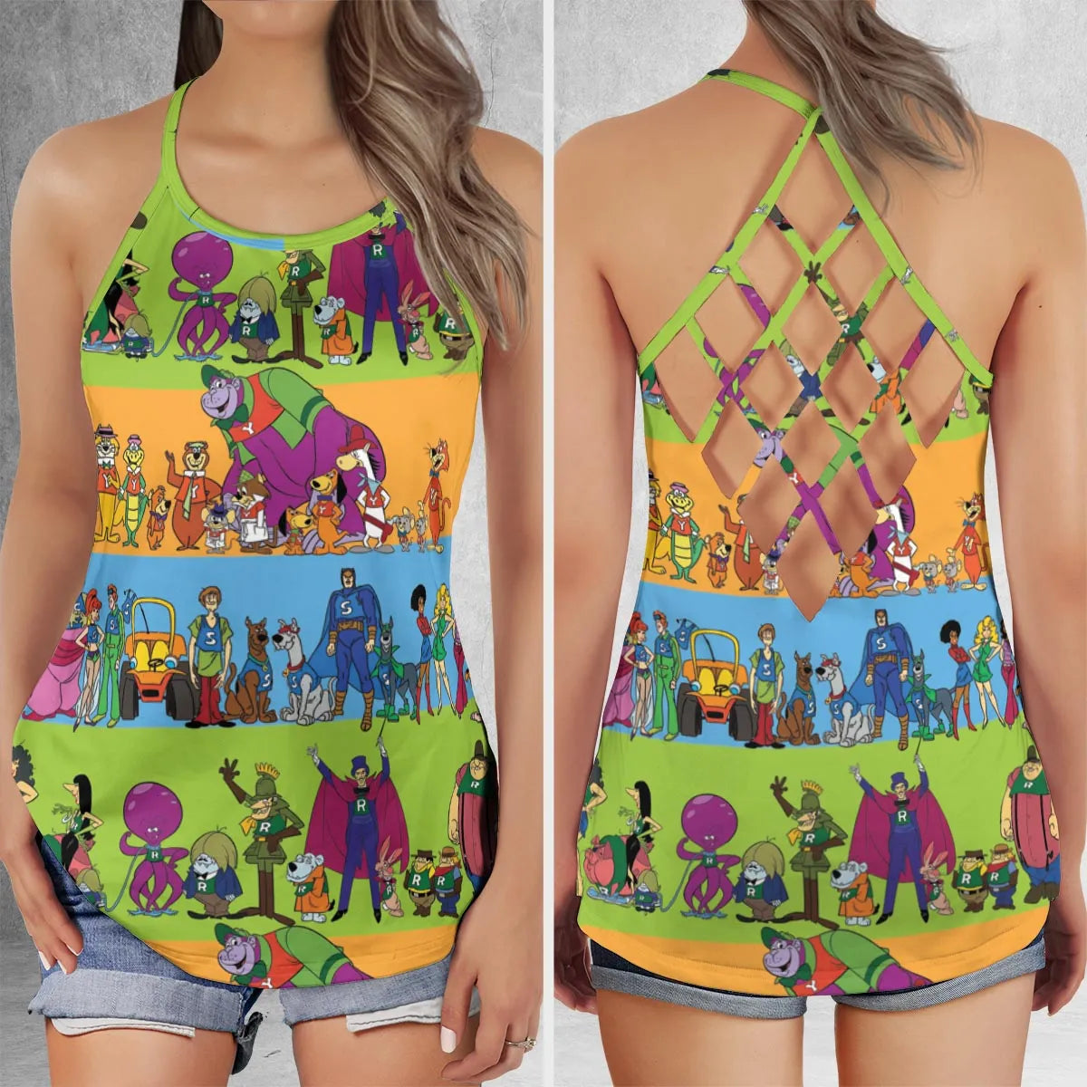 Criss Cross Tank Top - HZDK4N35