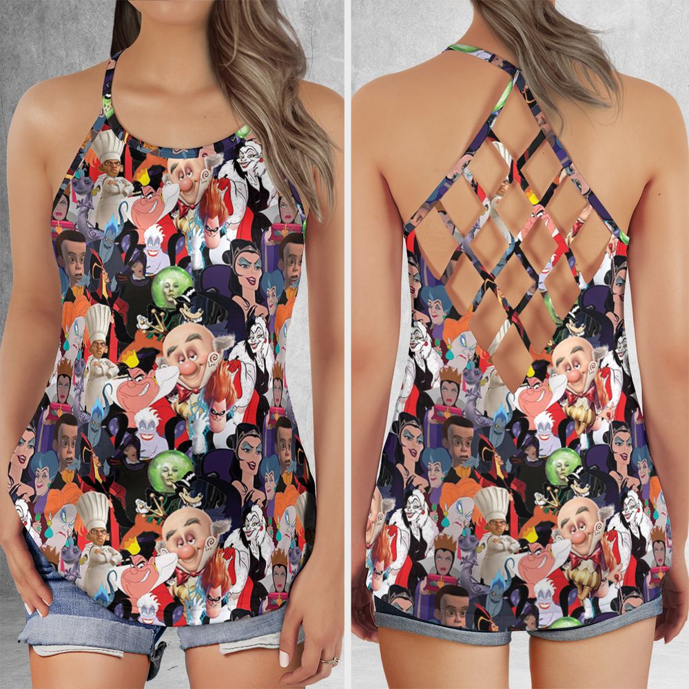 Criss Cross Tank Top - ACS9B3U4 -  - 1