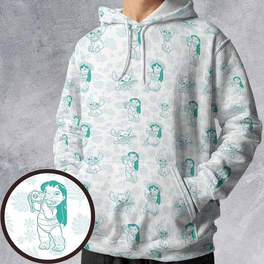All-over Print Hoodie - 4WQCDH8R -  - 1