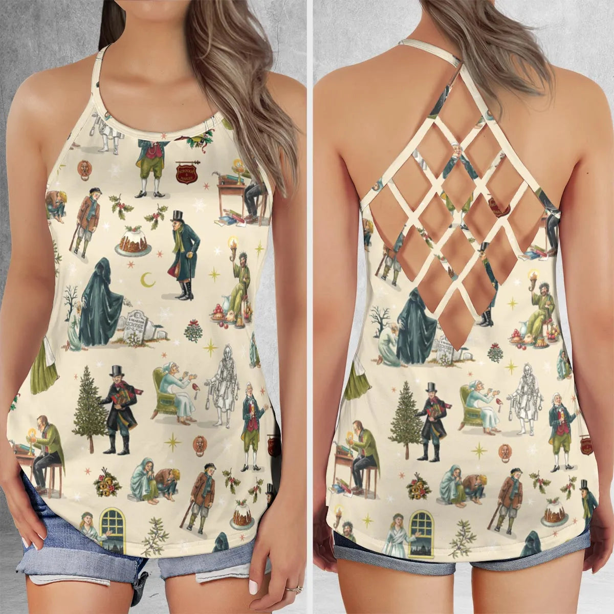 Criss Cross Tank Top - ZT8HYXAD