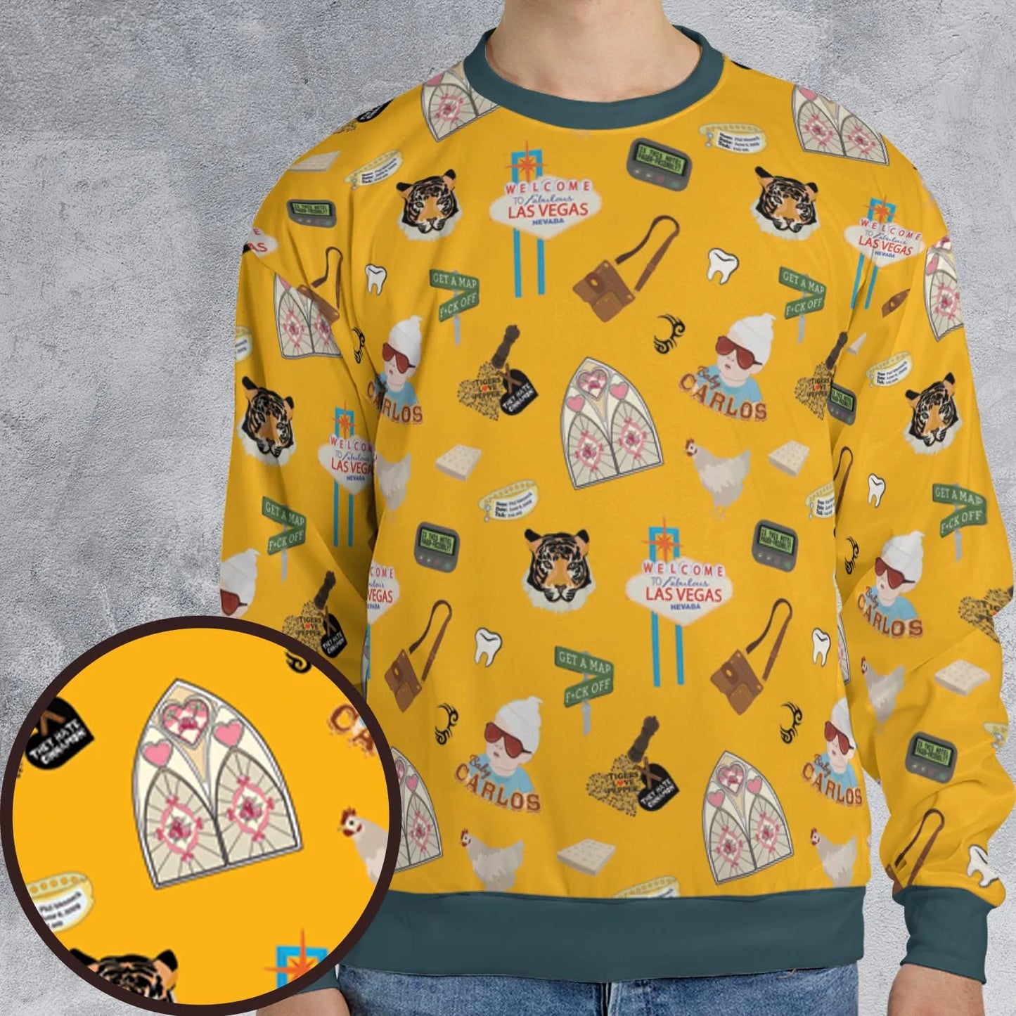 All-over Print Sweatshirt - VACEQL7B