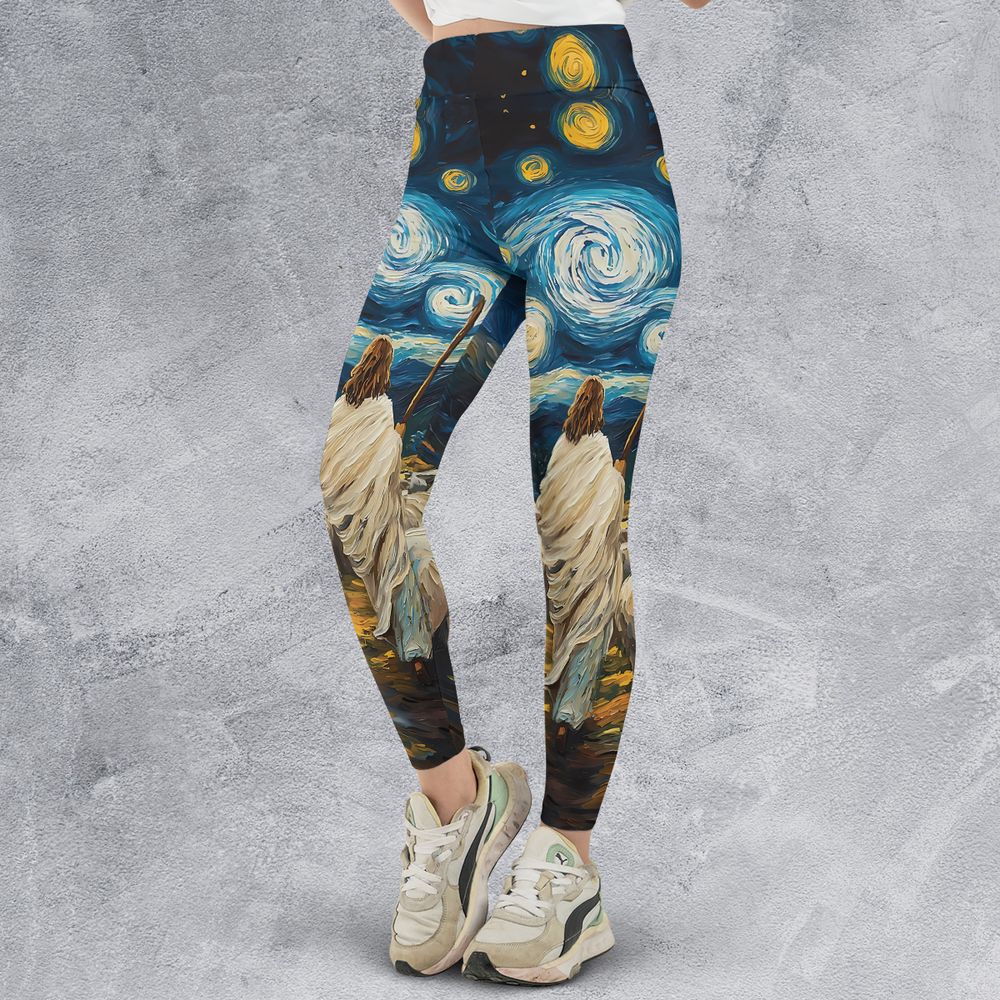 Shepherd Sheep Starry Night -  - 1