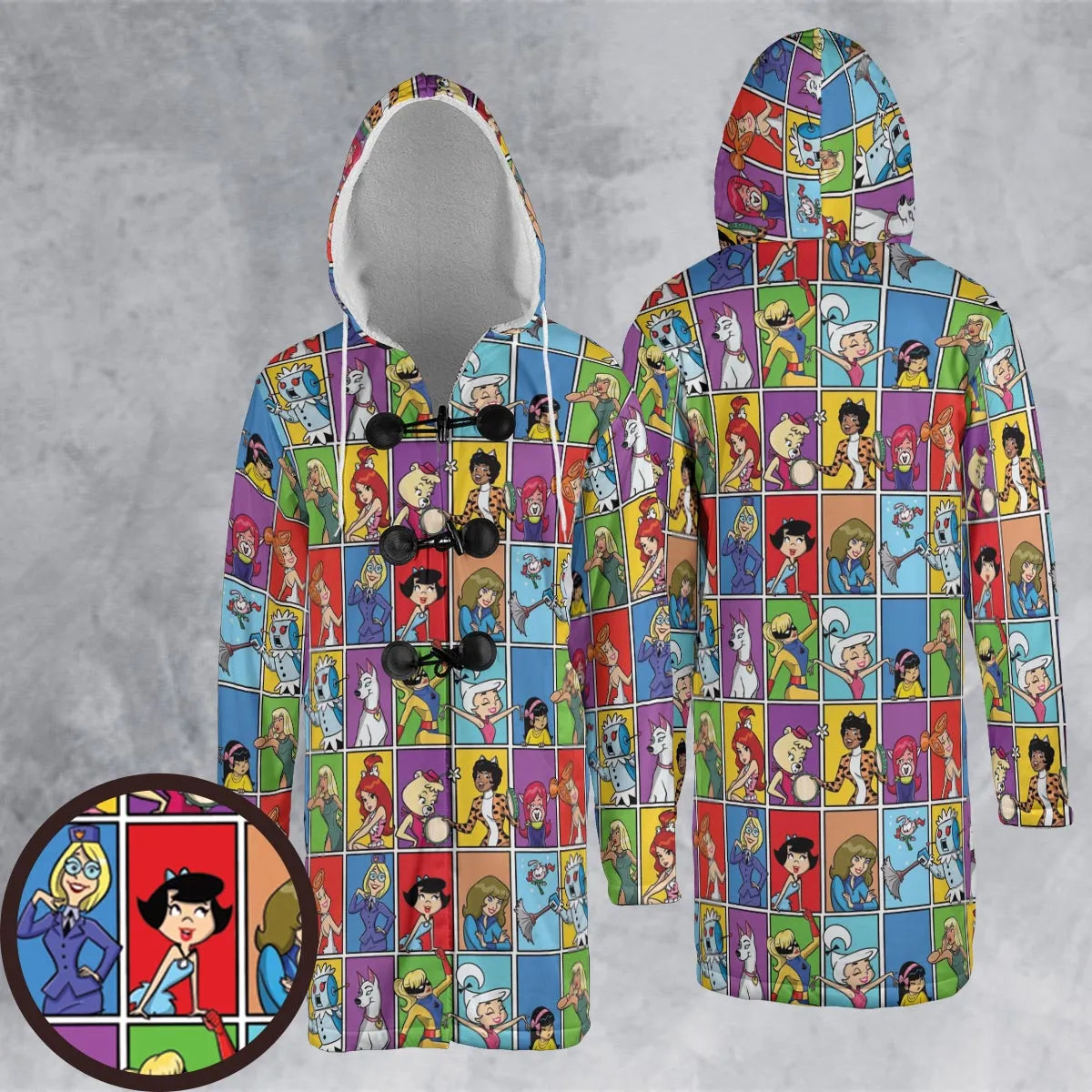 Hooded Cloak Coat - 5KTQLZD3