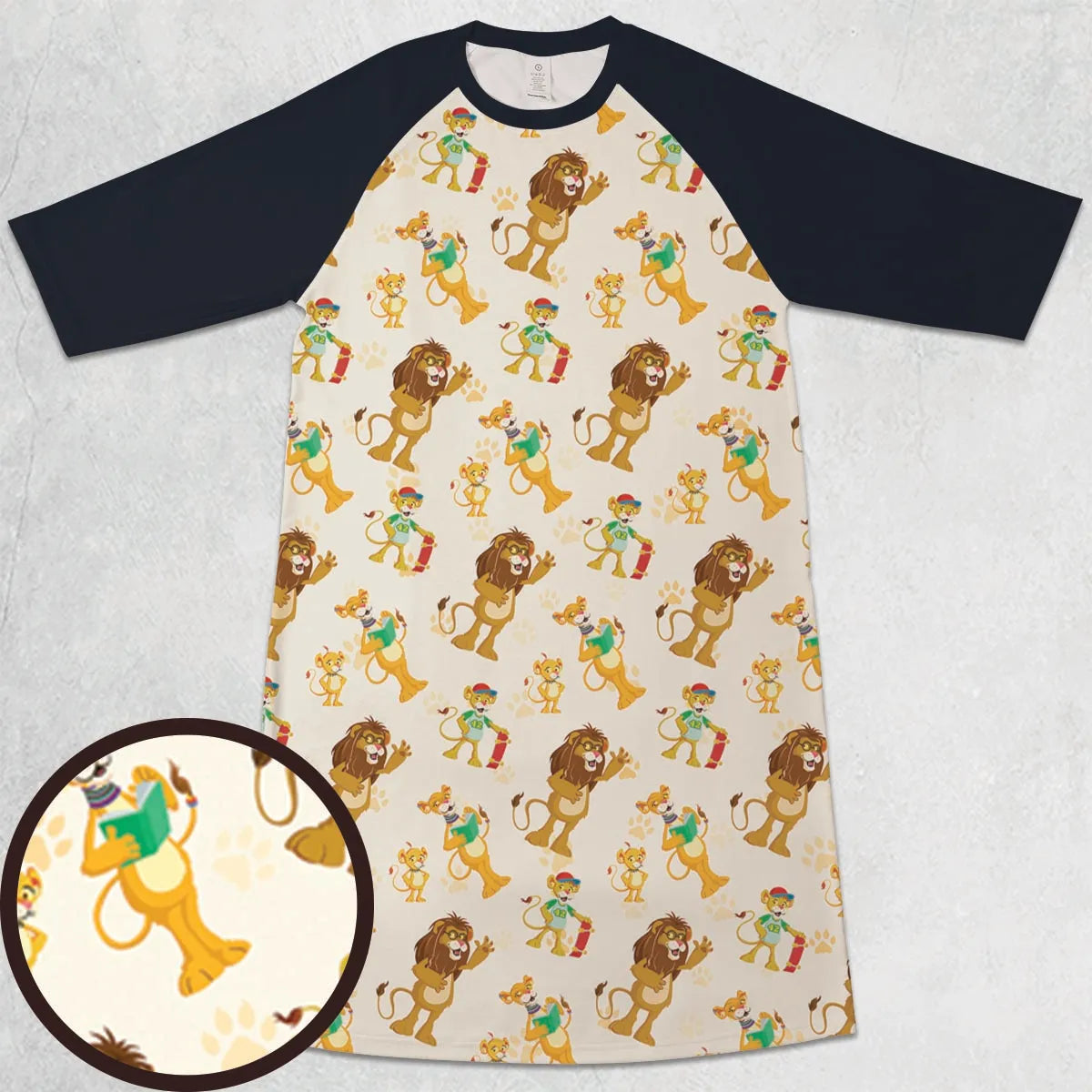 3/4 Sleeve Raglan Dress - Y6UZ5K5N