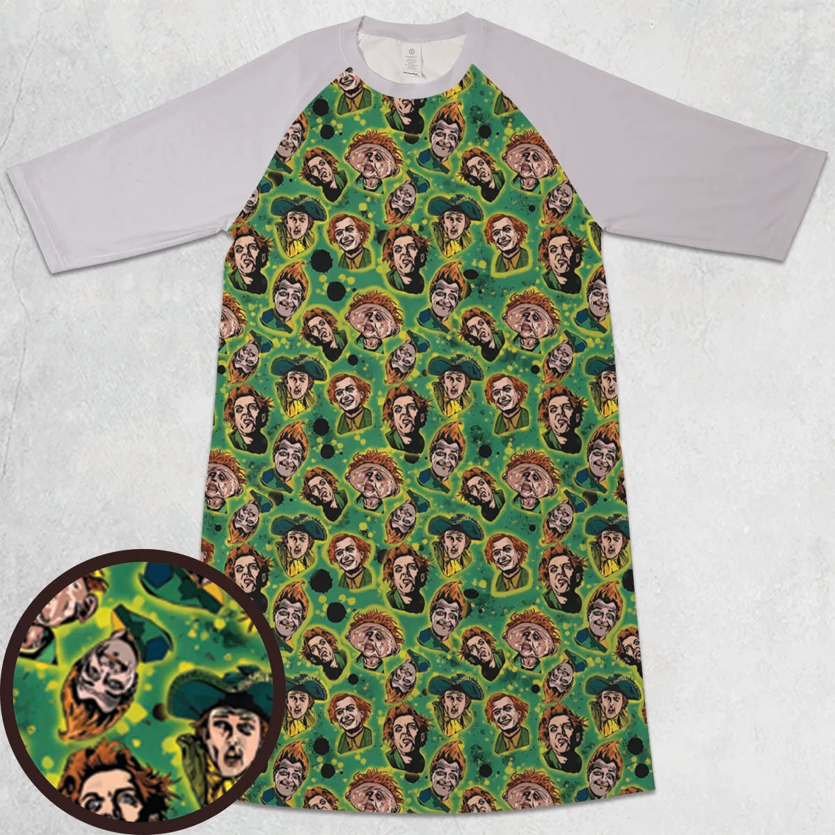 3/4 Sleeve Raglan Dress - BEJ222NX