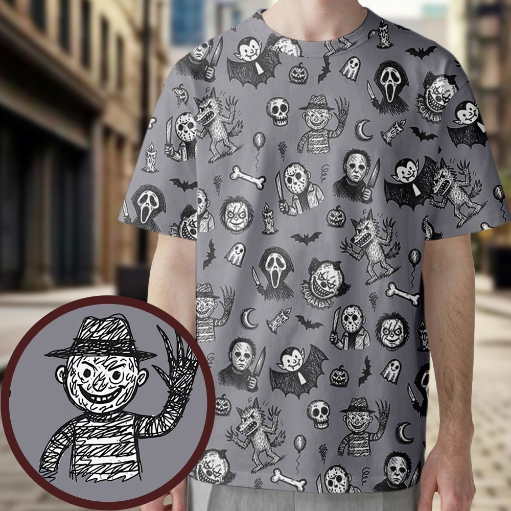 All-Over Print Unisex T-Shirt - XC6Y2CBK -  - 1