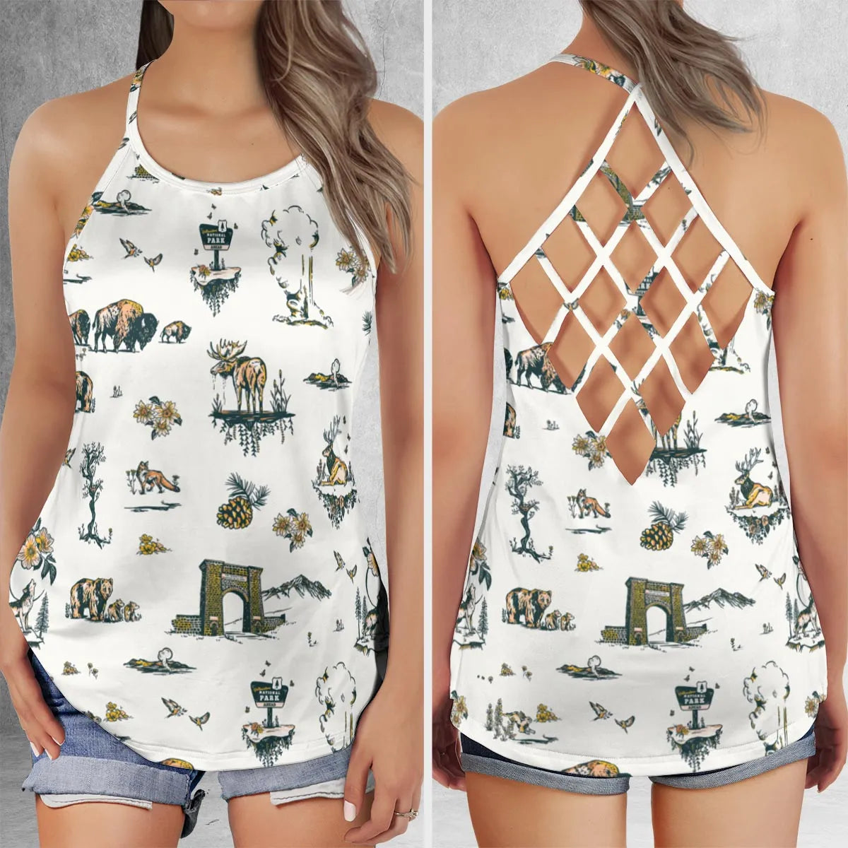 Criss Cross Tank Top - Q3M8UR5M