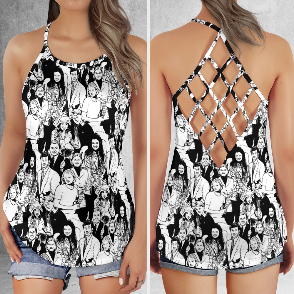 Criss Cross Tank Top - 3BT2WFK2 -  - 1