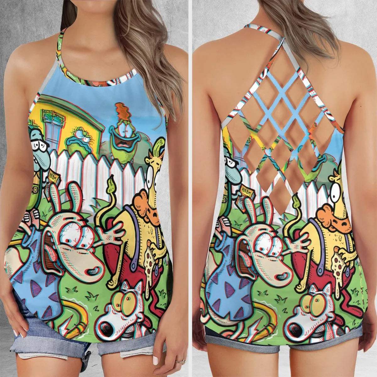 Criss Cross Tank Top - HX6XZQ11