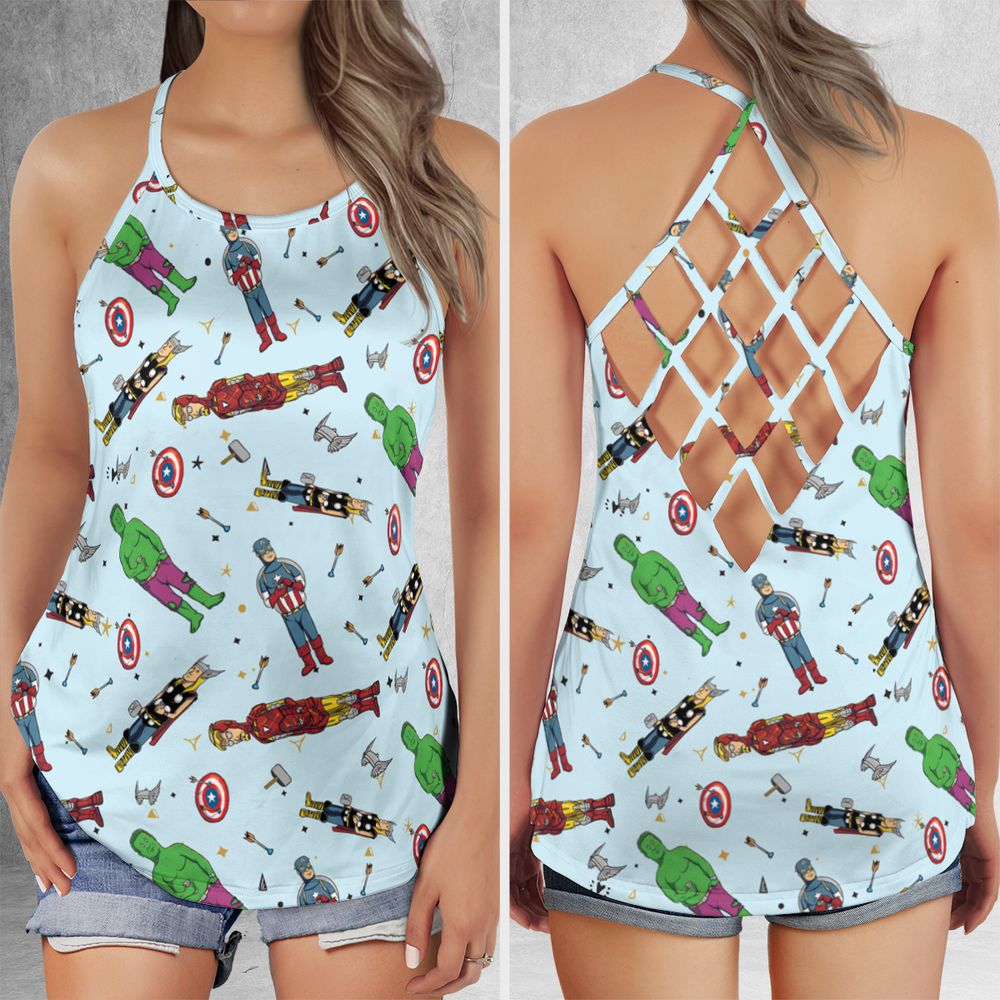 Criss Cross Tank Top - BPH9W9T7 -  - 1