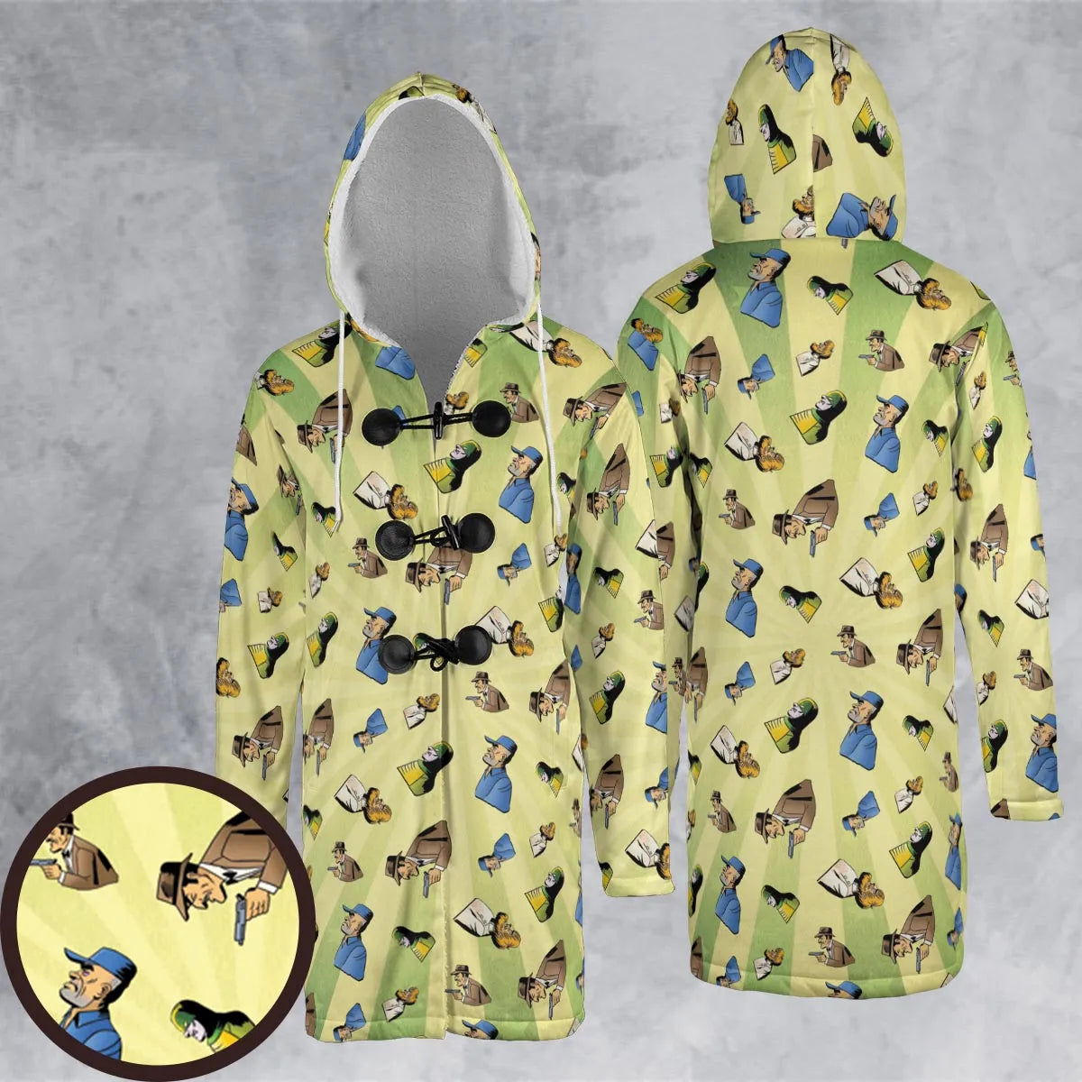 Hooded Cloak Coat - 3HUUEZD3