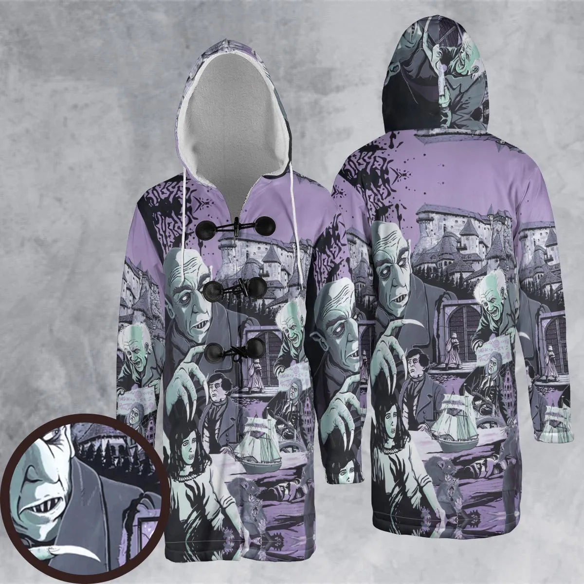 Hooded Cloak Coat - EF84RUBA