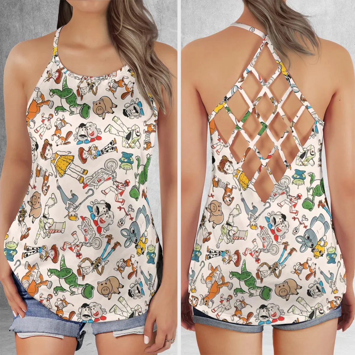 Criss Cross Tank Top - 9D8C1LJK