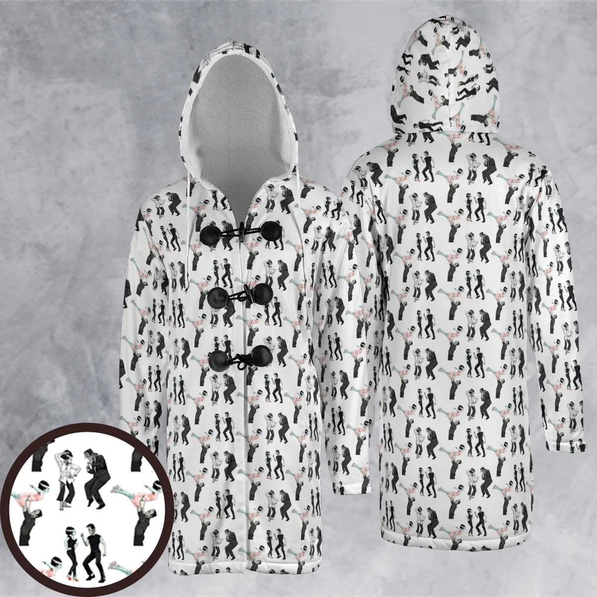 Hooded Cloak Coat - 4A49ESPU
