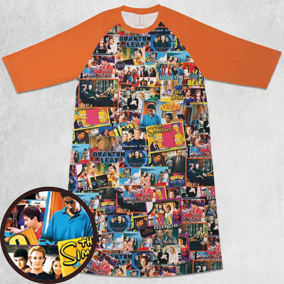 3/4 Sleeve Raglan Dress - QNHLXRJB