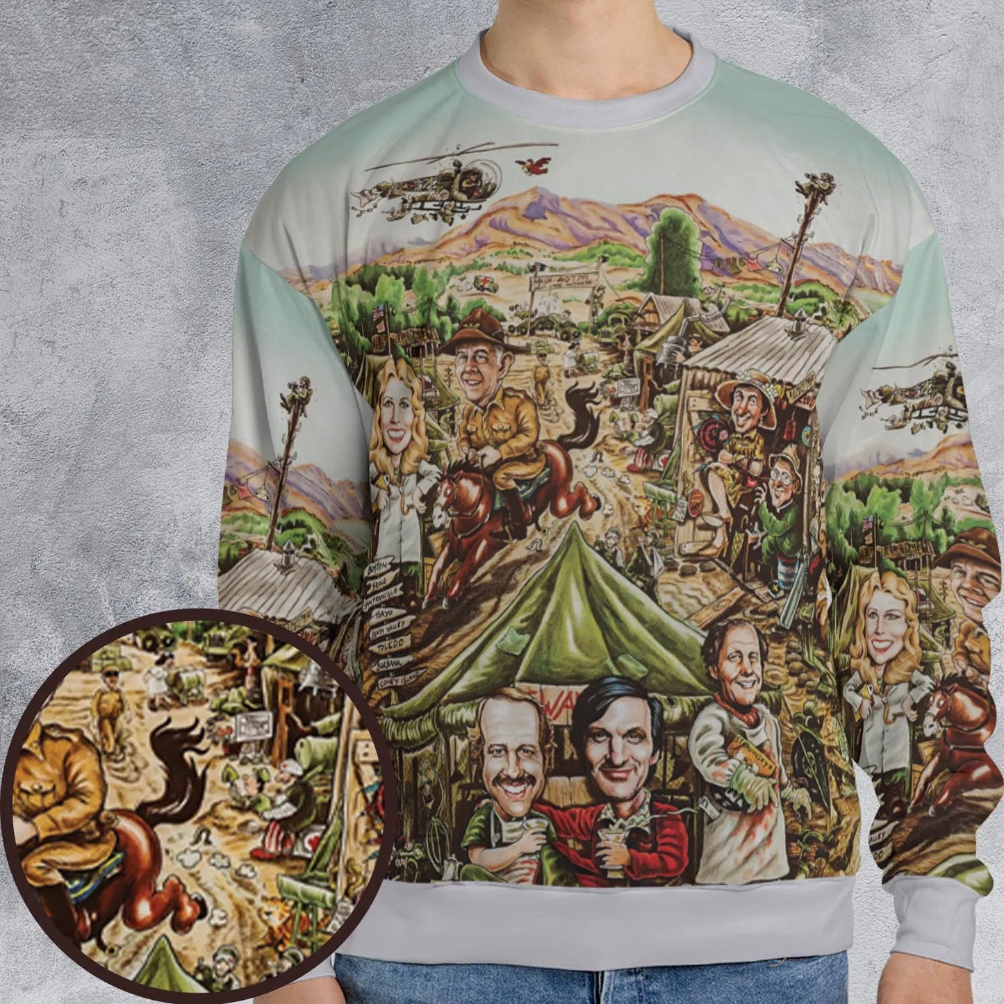 All-over Print Sweatshirt - HVSZHYKD