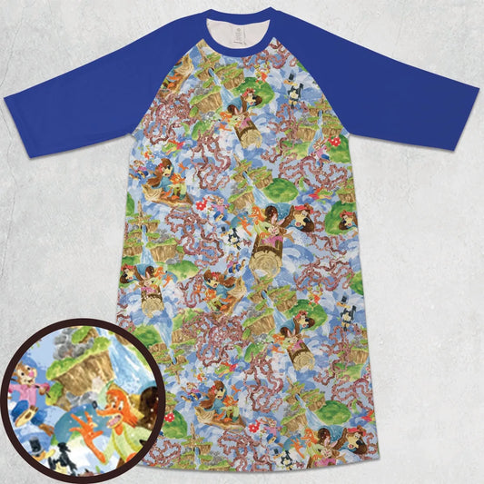 3/4 Sleeve Raglan Dress - CPCRC6EC
