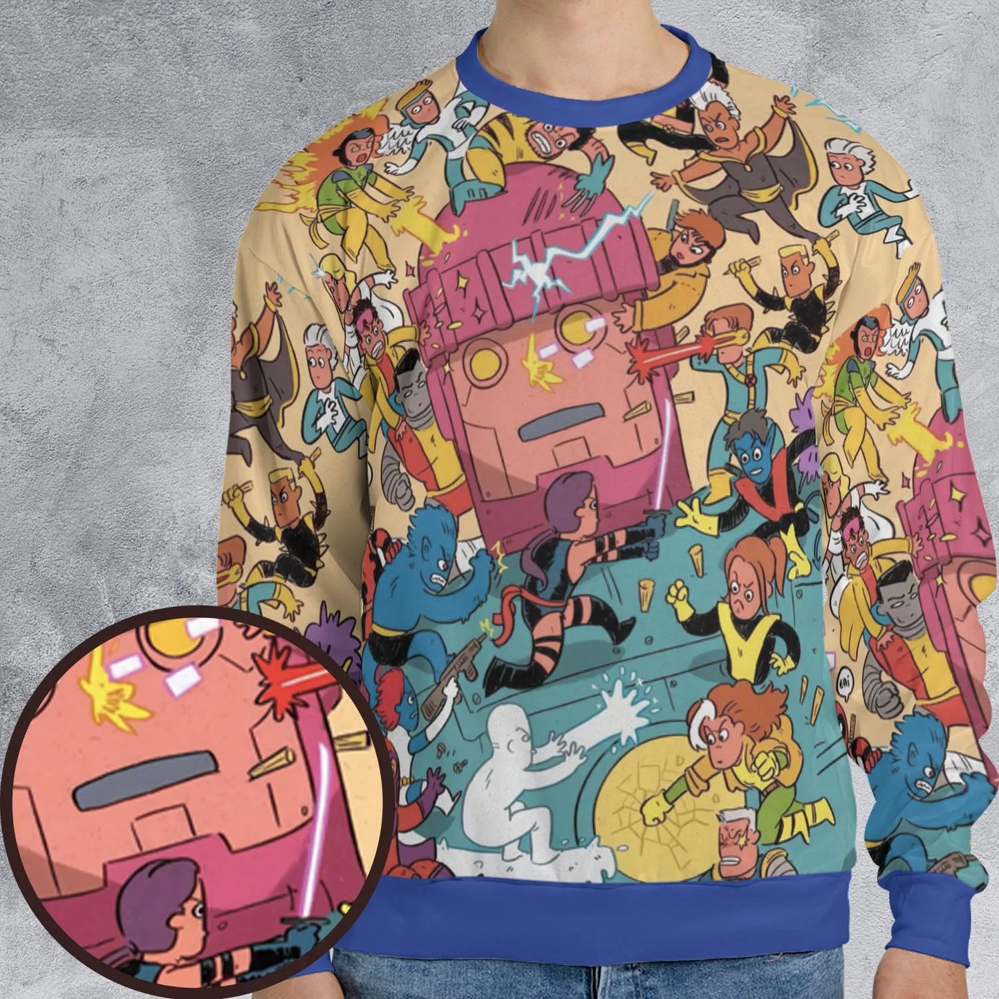 All-over Print Sweatshirt - SZZZL8EN
