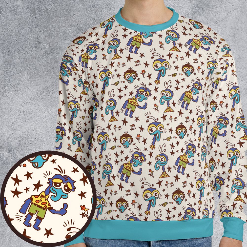 All-over Print Sweatshirt - GJZNM3HK -  - 1